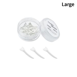 40Pcs Dental Wedge Tulwar Wedges Disposable Tooth Gap Sectional Matrix Refill Wedge With Hole Plastic Wedges Dentistry Materials