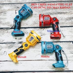 SV Đèn pin 4 led chiếu xa dùng pin Makita Dewalt Bos.ch Miwaukee