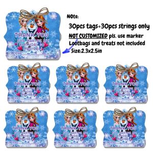 30pcs Anna Elsa Olaf Princess Frozen Ziplock Bags Reusable Candy Treat Bags Birthday Party Favors Kids Giveaway