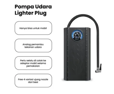 Pompa Ban Mobil Motor Elektrik Portable | Smart Air Pump Portable | Pompa Angin Multifungsi | Pompa Ban Inflator Deteksi Tekanan Ban Nirkabel Portabel | INFINILAPAN