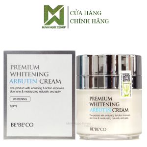 Kem dưỡng da Bebeco kem dưỡng trắng và phục hồi da cao cấp Bebeco Premium Whitening Arbutin Cream 50ml chính hãng