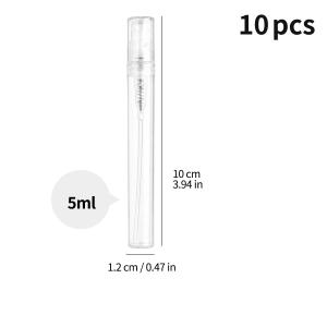 50Pcs Transparent Perfume Spray Bottles Refillable Portable Mini Liquid Dispensing Bottles Travel Cosmetic Sample Leak-proof Container