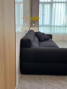 Sofa Fabric Sofa Cream Style Living Room Snowflake Velvet R