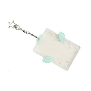 Cartoon Photocard Holder Keychain Id Cards Holder Protective Sleeves Credit Holder Protector Pendant Keychain