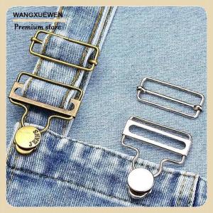 [COD] สายรัดแบบหนีบผ้าดันกันรอยพร้อมกระดุมชุดกางเกงยีนส์สำหรับแจ็คเก็ตผ้ายีนส์อุปกรณ์เย็บผ้าแบบ DIY สำหรับบ้าน