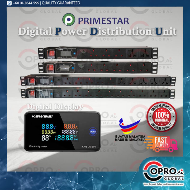 Digital LCD Screen Primestar Surge/Lightning Protection 19inch Server ...