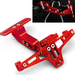 Motorcycle License Plate Bracket Licence Plate Holder Plate Tail Tidy Bracket Adjustable for Aerox 155 Wave 110 RS150R Raider 150 FI LC 135 Sniper150 Mt 09 Ninja 250 Cbr 650R Etc