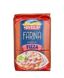 Divella Farina PIZZA Flour "00" 1kg. แป้งพิซซ่า ดีเวลล่า ฟาริน่า เบอร์ 00 ขนาด1 กิโลกรัม