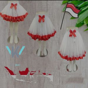 Rok Tutu Anak 2 Umpak Merah Putih Spesial Hut RI Kemerdekaan 17 Agustus