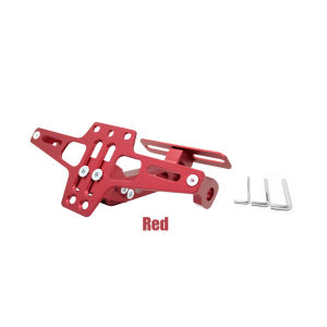 Plate Holder Motorcycle Universal Adjustable Motor Tail Tidy License Plate Bracket Contain LED Light