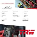 จานดิสเบรคหน้า จานเบรคหน้า 1 คู่ / 2 ใบ VIGO 2WD ตัวเตี้ย ปี 2008-2011 TRW DF 7490 ขนาด 275 mm ใบหนา 28 mm ปี 08,09,10,11, 51,52,53,54 vigo br. 