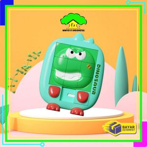 MI-M376 Mainan Edukasi Anak Puzzle Geser Slide 3D Karakter Hewan / Maenan Brain Game Edukasi