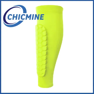 Chicmine Moisture-wicking Shin Guard Soccer Shin Guard Sleeves with Honeycomb Pads Calf Compression Leg Protection for Kids Adults Lightweight Football Sports Shin Pads for Safe Play