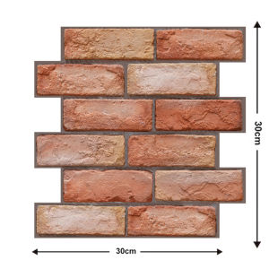 [In stock]Hot selling size 30x30cm 5PCS  3D wallpaper brick self-adhesive wallpaper sticker waterproof for room and living room wall decoration
