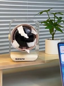 Desktop Wall-mounted Fan 360 Air Supply Portable fan USB Type-C Rechargeable Digital Display 100 Gear High-speed Timer