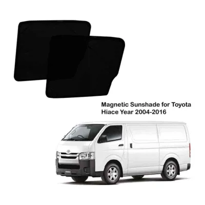 Magnetic Sunshades for Toyota Hiace (H200) - (From Year 2004 onwards) - Front Passenger + Driver Side - 2pcs Only