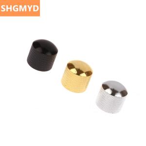 [COD] SHGMYD 1Pc Metal Electric Bass Guitar Tone Volume Knob Potentiometer Hat Cap Guitar Parts Push Knob With Hole Guitar Accessories