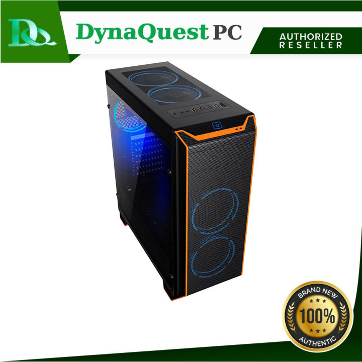 Trendsonic Thor Trendsonic THOR TH06A Mid Tower ATX Case (3x120mm Black-Blue) | Lazada PH