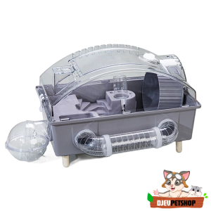 DJEVPETSHOP Kandang Hamster Portable Jumbo Premium Rumah Hamster Berkelas Lengkap