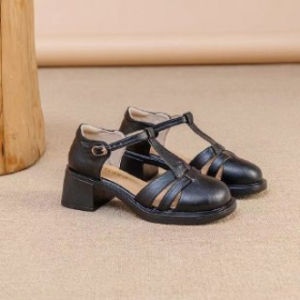 [Free Shipping] Baotou Roman Sandals WomenS New Summer Fashion Height-Increasing Thick-Soled Hollow-Out Woven Shoes