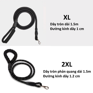 Đai yếm K9 phản quang vải Oxford dắt chó to lớn và vừa – Đen Ta pet shop