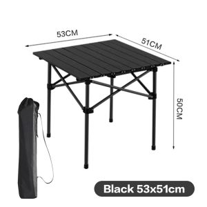 【Fast delivery】Outdoor Picnic Folding Table Camping Box Table Outdoor Folding Table Camping Table Foldable Table Egg Roll BBQ Table Meja Picic Lipat Table Camp Equipment with Carry Bag