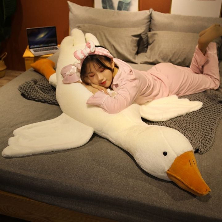50-160Cm Huge Duck Plush Toys Cute Big Goose Sleeping Pillow Cute Giant  Duck Sofa Cushion Soft Stuffed Animal Doll Gift For Kids