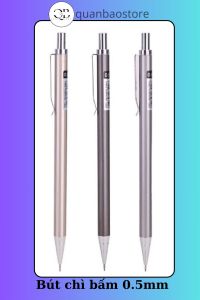 Bút chì bấm kim loại ngòi 0.5mm Deli 6490 hàng chính hãng.