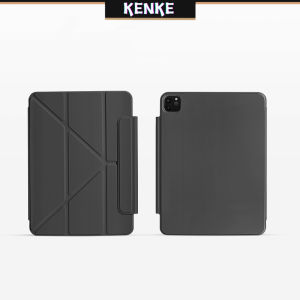 kenke ipad case for iPad Air 11 Inch M2(2024) Air 13 inch M4 pro 11 inch pro 13 pro 12.9 cover iPad Air 6th/5th/4th Gen (2024/2022/2020) Powerful Magnetic Attachment Y-shaped magnetic double-sided clip case Slim Trifold Stand CaseDurable Protection