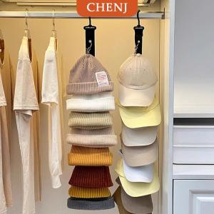 [COD] CHENJ ที่เก็บหมวกเบสบอลพร้อมคลิปแปดอันที่แขวนติดผนังที่แขวนในตู้เสื้อผ้าที่เก็บหมวก