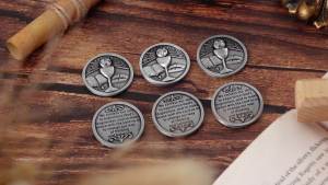 Geyoga First Reconciliation Pocket Coin Prayer Pocket Token with Confession Back First Communion Reconciliation Gift First Penance Gifts Forgiveness Catholic Devotion