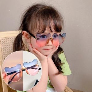 Kids Sunglasses Bear Shape Children Glasses Cartoon for Baby Girls Boys [Muswannas]