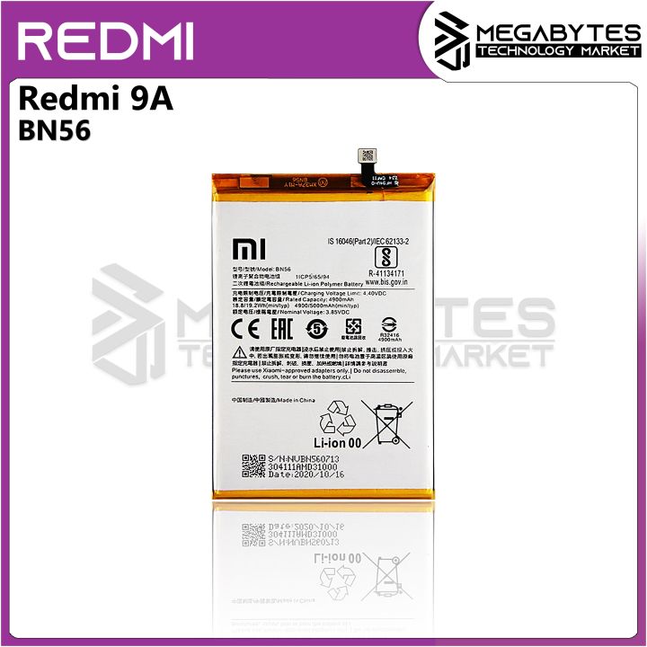 Battery for Redmi 9A BN56 5000mAh Built-in Full Capacity | Lazada PH