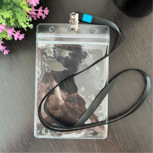 LY-02 ซองใสใส่บัตร PVC พร้อมสายคล้องคออย่างดี สายคล้องคอใส่นามบัตร