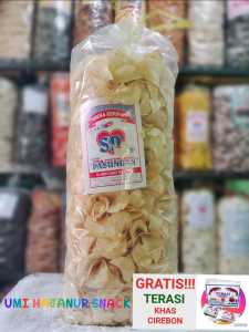 KERIPIK SINGKONG ASIN RENYAH 1KG (GRATIS TERASI)