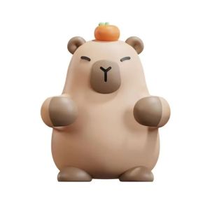 JEHUA Hanging/Free Standing Capybara Toothbrush Holder Multi-functional Drain Hole Toothpaste Storage Shelf Durable Space Saving Couple Toothbrush Rack