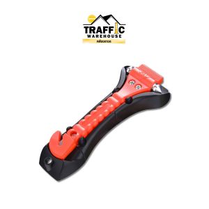 ค้อนทุบกระจก ค้อนทุบกระจกรถยนต์ แบบ 2 หัว (ค้อนนิรภัย) อุปกรณ์ช่วยเหลือในยามฉุกเฉิน