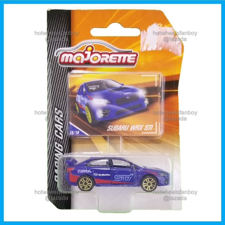 Majorette Subaru WRX STI MJR Racing Cars Series Blue RMA Gold Rim