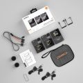 Comica BoomX-D PRO Wireless Lapel Microphone, 8GB On board Recording Capacities Noise Cancellation, 100 Meters Range, Safety Mode, Wireless Microphone for iPhone, Android, PC Interviews, Vlogs, Live-Streaming. 