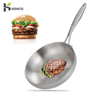Konco 304 Stainless Steel Flat Pan: A Versatile Choice for Gas & Induction Cookers