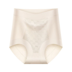 YOLO New High Waisted Panties For Women New Autumn And Winter Belly Lifting And Hip Lifting Mulberry Silk Antibacterial Crotch Girls Triangle Shorts