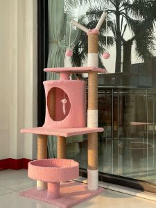 Cat Tree Condo Cat Rumah Villa Mainan Kucing Cat House Kandang Kucing Elegant