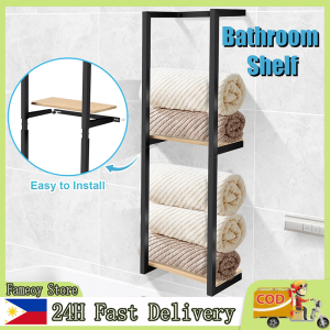 2 Layer Bathroom Towel Storage Towel Rack Wall Mounted Towel Holder Rolled Towel Bath Organizer Clothes Rack Rolled Drying Rack Bathroom Shelf Clothing Organizer Rack for Salon Bathroom Laundry Room