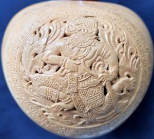 ซออู้ ไม้แก้ว คันทวนเคลือบเงาอย่างดี เกรดประกวด สวย เสียงดี สีง่าย เลือกลายกะลาได้