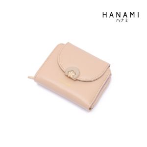 HANAMI Dompet Lipat Wanita Branded Samala Coklat Cantik Aesthetic Premium Polos Simple WA1046B7