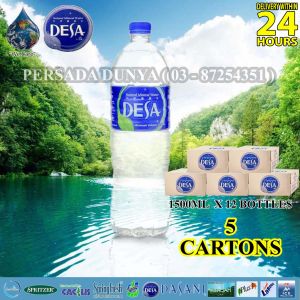 DESA Mineral Water (1500ml x 12 Bottles x 5 Cartons)