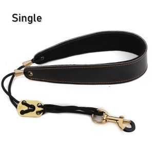 Saxophone Strap Atau Strap Leher Saxophone Alto Baritone Tali Leher Saxofon Adjustable Bahan Kulit