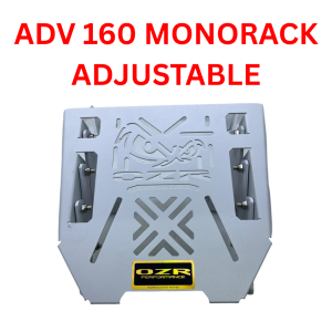 ADV 160 MONORACK ADJUSTABLE FOLDABLE RACK BELAKANG REAR RACK SILVER HEAVY DUTY MOTORCYCLE