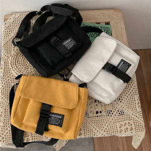 Fashion Women Canvas Messenger Bags Girls Simple Shoulder Bags Men Sports Cross Body Handbag
