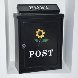 Wall Mount Mail Box With Key Lock Outdoor Rainproof Metal Letter Box Peti Surat Besi Villa Garden Decoration Postbox